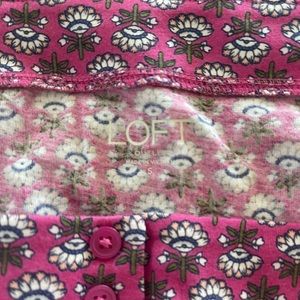 Pink Loft long sleeve button up too